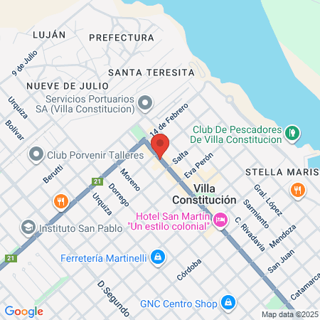 Dr Vicente Daniel map