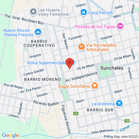 Sunchales Clinic map