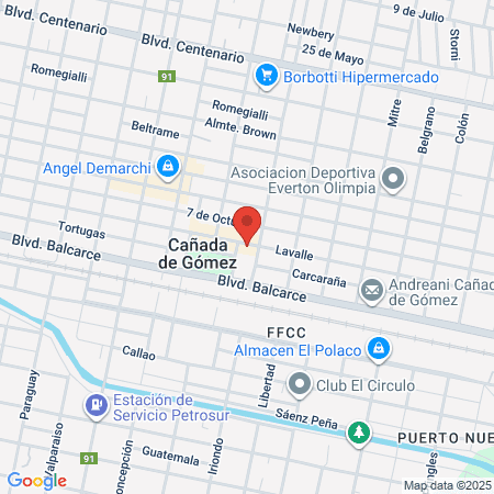 Veterinaria Huinca map