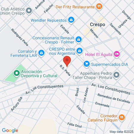 Sen Masajes Parana map