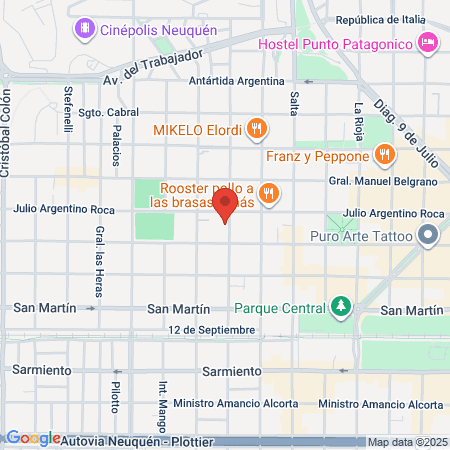 Traumatologia Del Comahue map