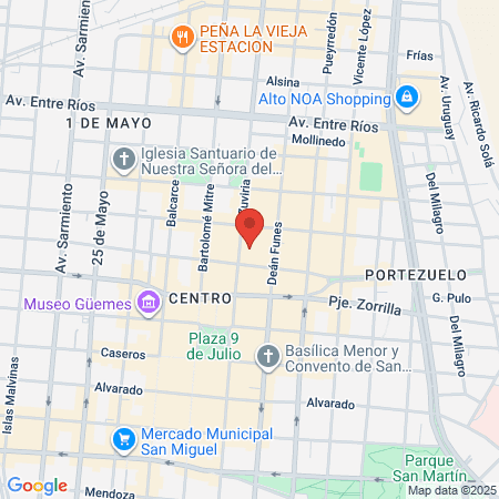 Odontosalud Salta map