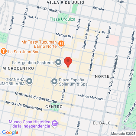 Dra Ingrid Noelia Hofer map