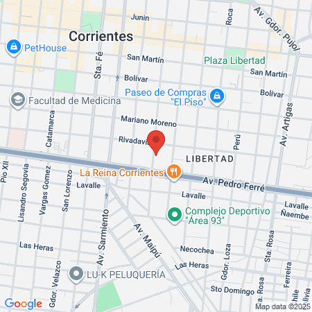 Estética Antonela Del Mar map