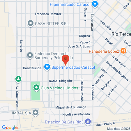 Bronzé Solárium map