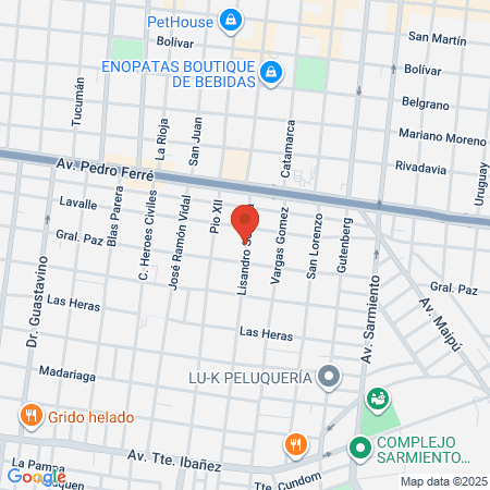 Gimnasio Excomedor Unne map