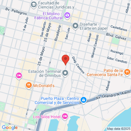 Sanatorio Médico Quirúrgico Santa Fe map