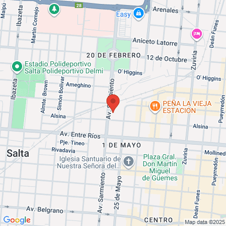 Luis G Latini Sequeira map