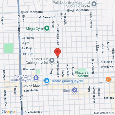 C A Independiente map