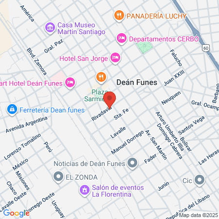 Nueva Clínica Deán Funes map