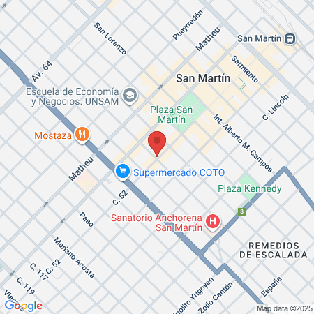 Roller San Martin S H map