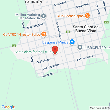 Santa Clara Stadium Foot Ball Club map
