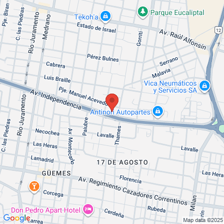 Consejo Profesional De Medicos Veterinarios Distrito Goya map