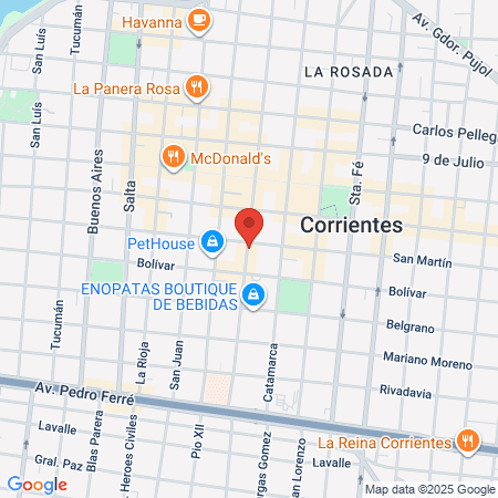 Caro López Training Center map