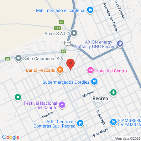 Complejo El Chañar map