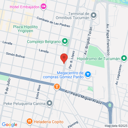 Quiro Tucumán Quiropraxia map