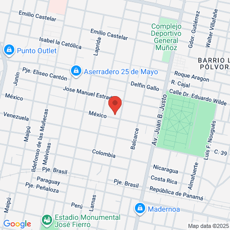 Traumatologia Del Norte map