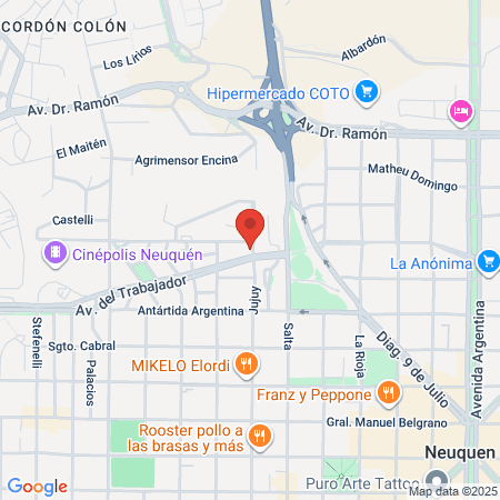 Centro Bienestar map