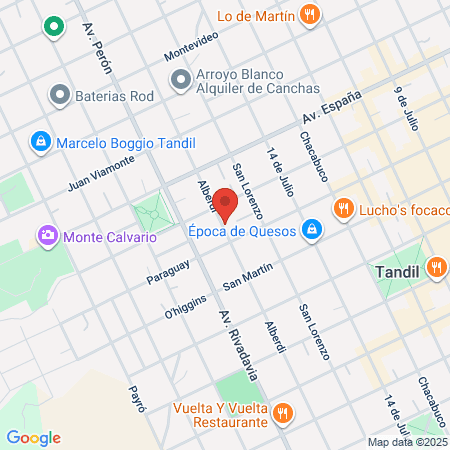 Odontólogo Martín Cabrera map