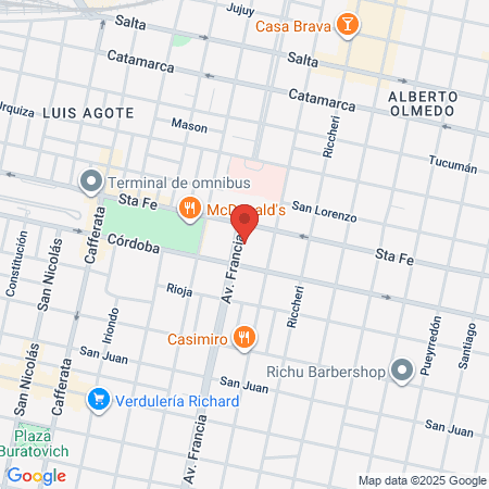 Gimnasio Center Gym map