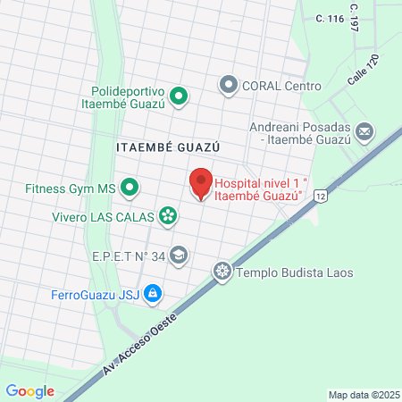 Neonatal Hospital Posadas map