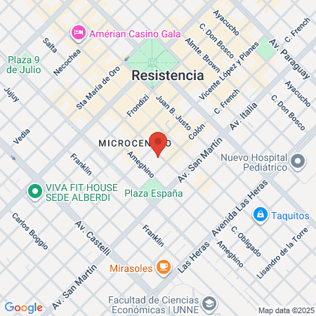 Lic Klgo Vera Sergio Arnaldo map