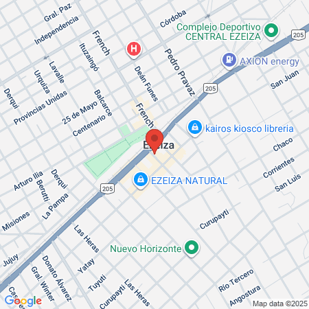 Zulma Belleza Actual map