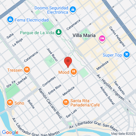 Centro Médico Roentgen map