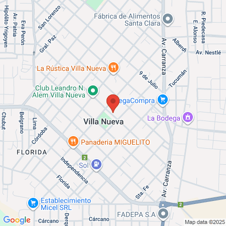Hospital Villa Nueva map