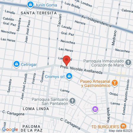 Barbershop Corrientes map