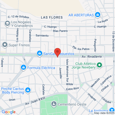 Gimnasio Gorilas map