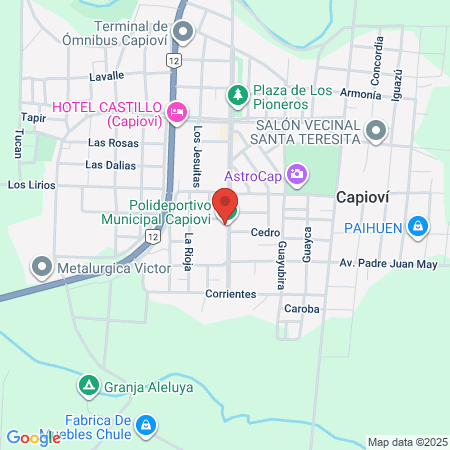 Polideportivo Municipal Capiovi map