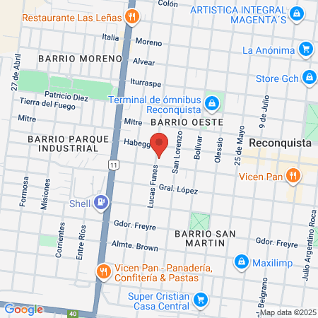 Bioquímico Sosa map