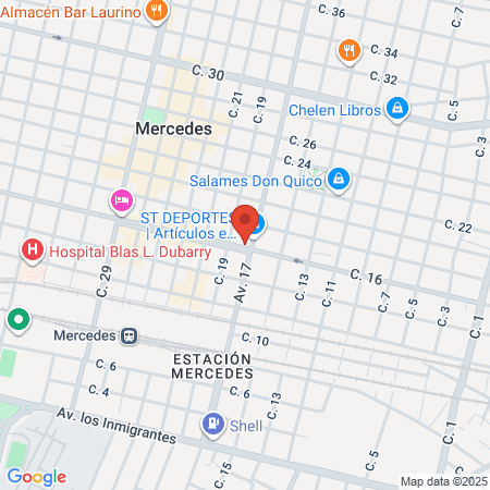 Dra Sofía Cores map