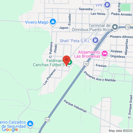 Feldmann Canchas Fútbol 5 map