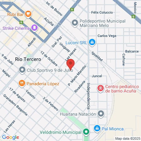 Belisario Roldan 290 map