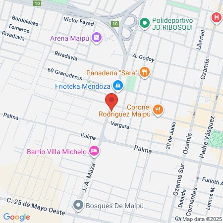 Hospital Privada map