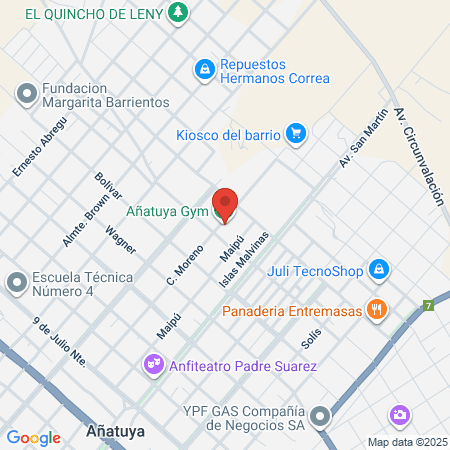 Añatuya Gym map