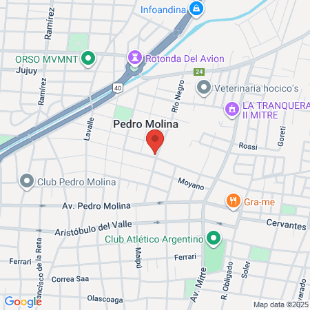 Ruben E Tennerini map