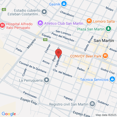 Doctora Teresa Caceres Lopez map