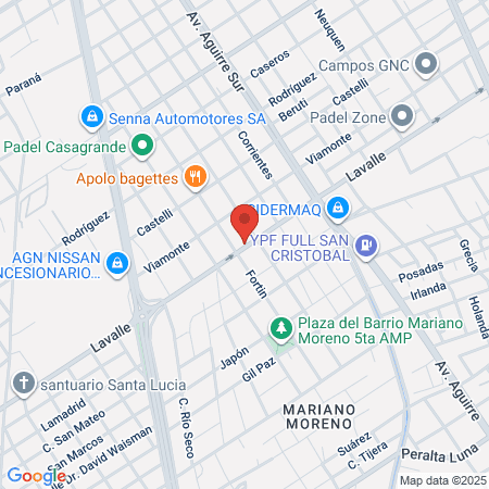 La Barberia Dorrego map