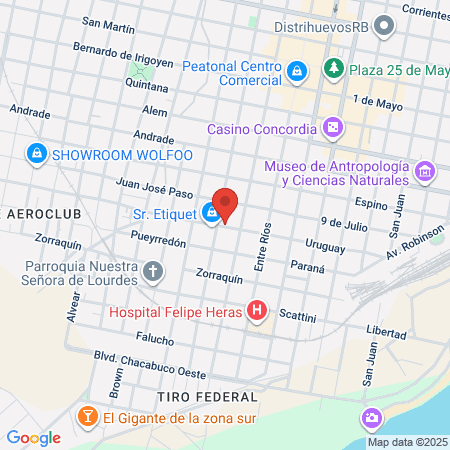 Jorge Luis Coiffeur map