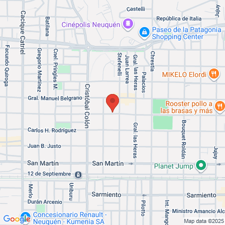 Odontología Roca 1245 map