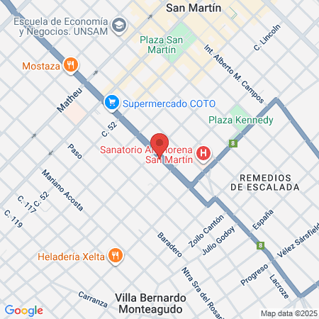 Comecom Consultorios Médicos En San Martín map