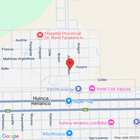 Hospital Vicente Gonzalez map