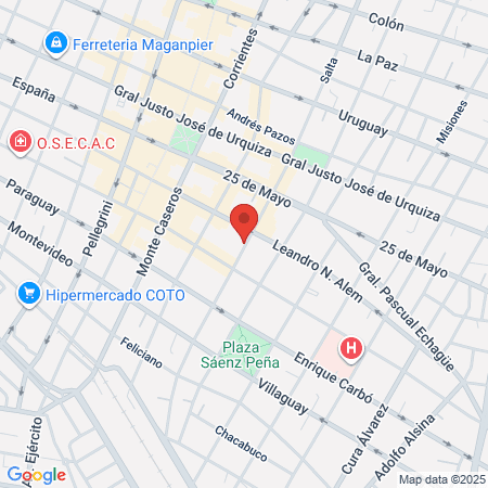 Dr Juan Manuel Pujato map