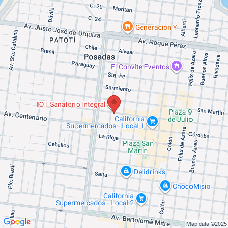 Centro De Especialidades Médicas map