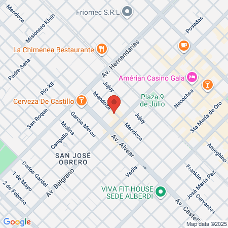 Dra Cecilia Verón map