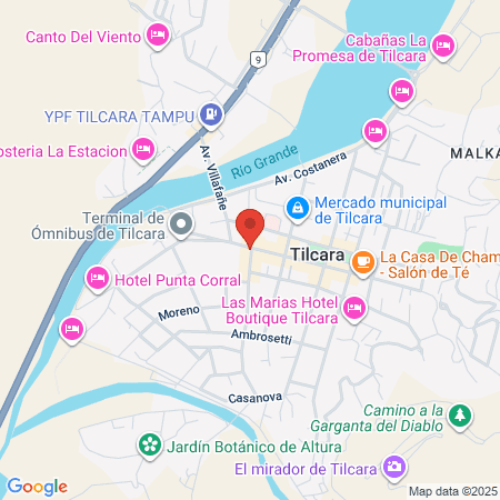 Tilcara Mistica Hostel map