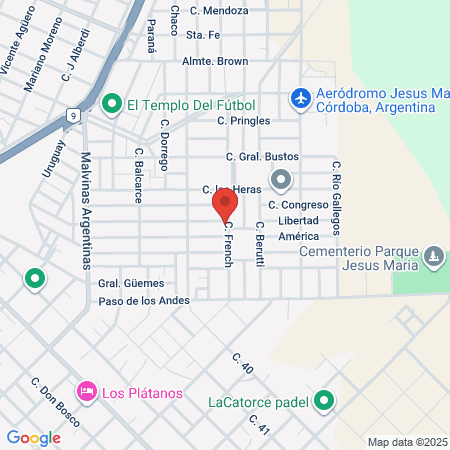 Don Eduardo Barbería map